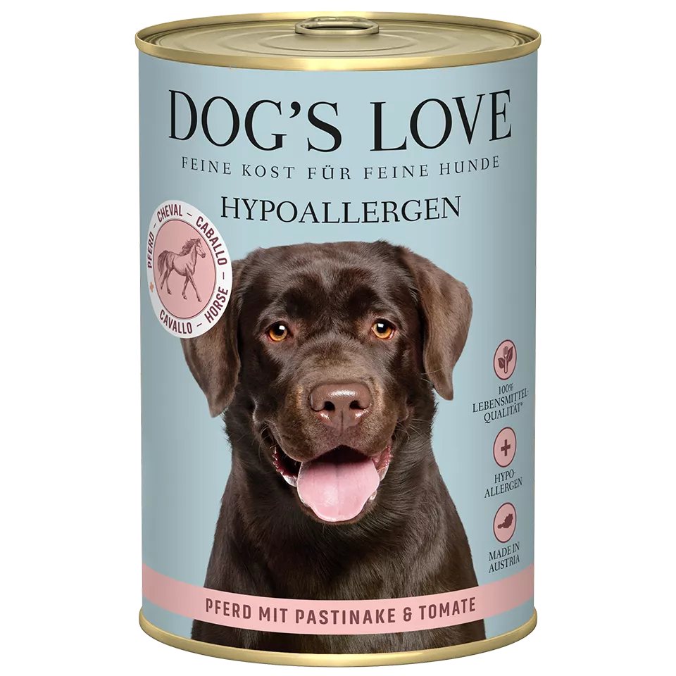 Premium Hypoallergenes Hundefutter Pferd | DOG'S LOVE