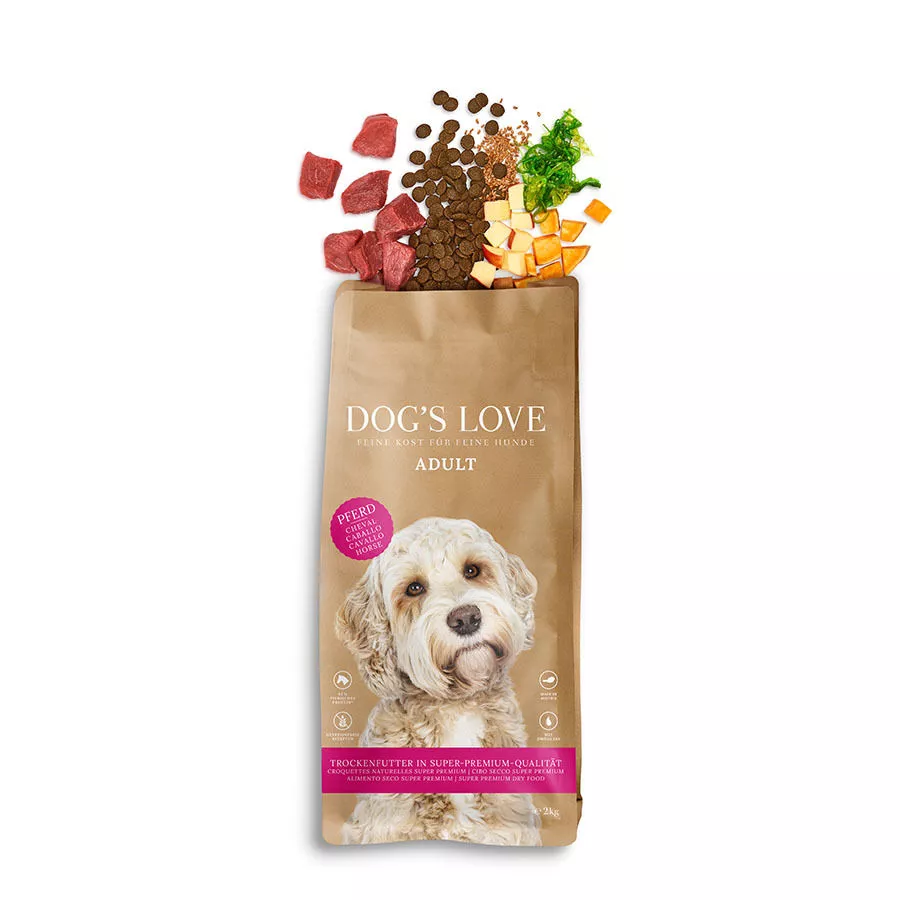 Premium Hunde-Trockenfutter Pferd kaufen | DOG'S LOVE