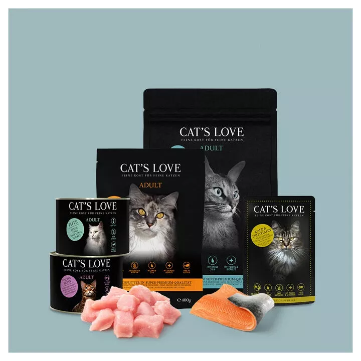 CAT'S LOVE Premium Cat Food Adult veal & turkey | buy now