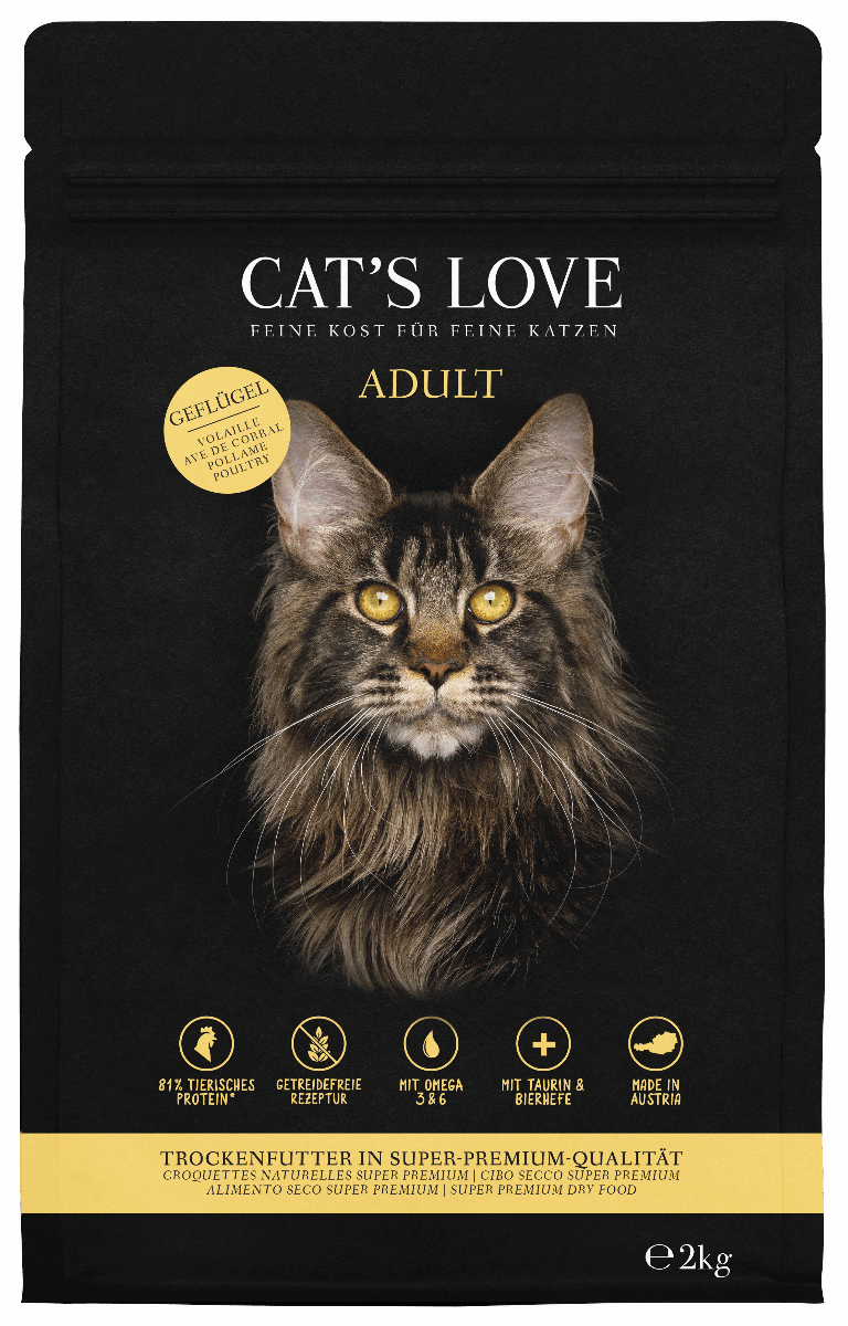 CAT'S LOVE Premium Cat Food Adult poultry | buy now