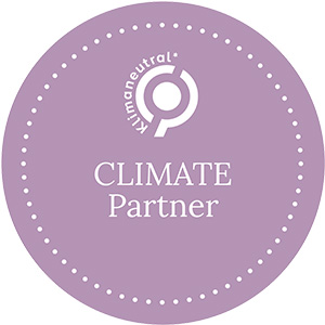 Icon with the inscription: Climate Partner