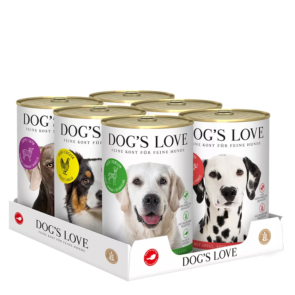 Premium Hunde-Nassfutter Multipack, 6 Sorten | DOG'S LOVE